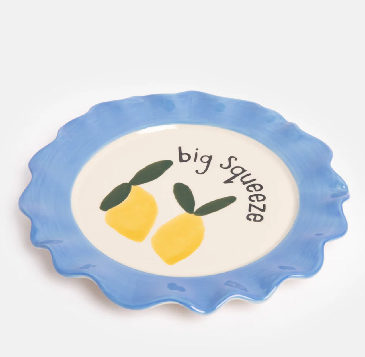 Caroline Gardner Lemons big squeeze ceramic plate