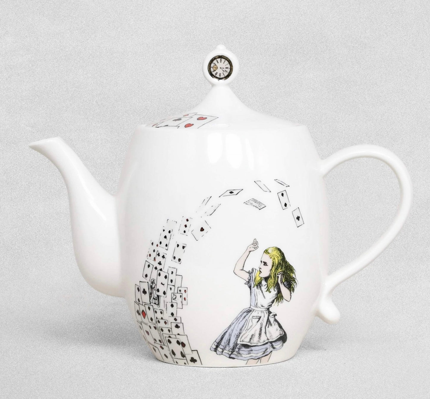 Alice in wonderland mad hatters tea party whimsical teapot