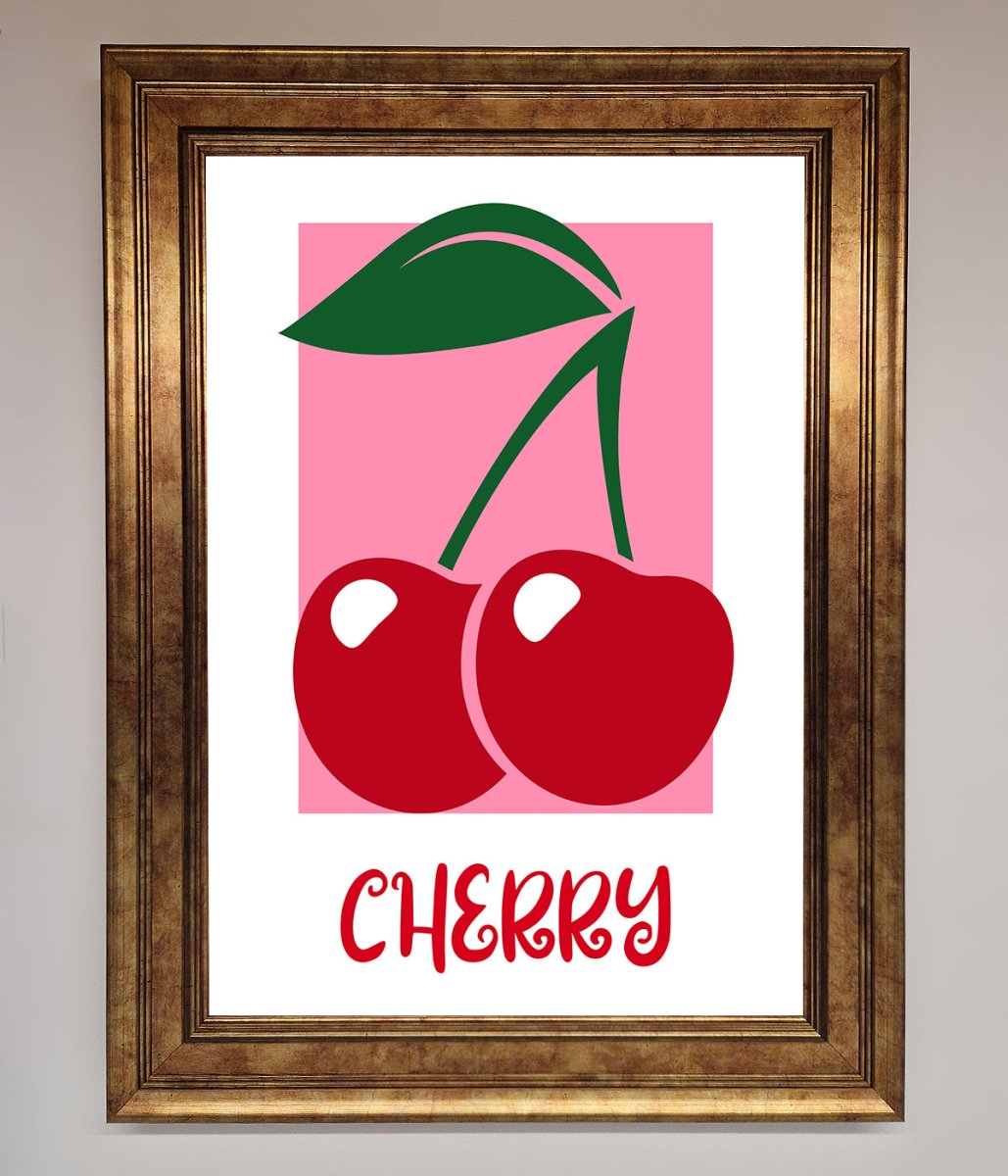 Red Cherries Modern Framed Poster