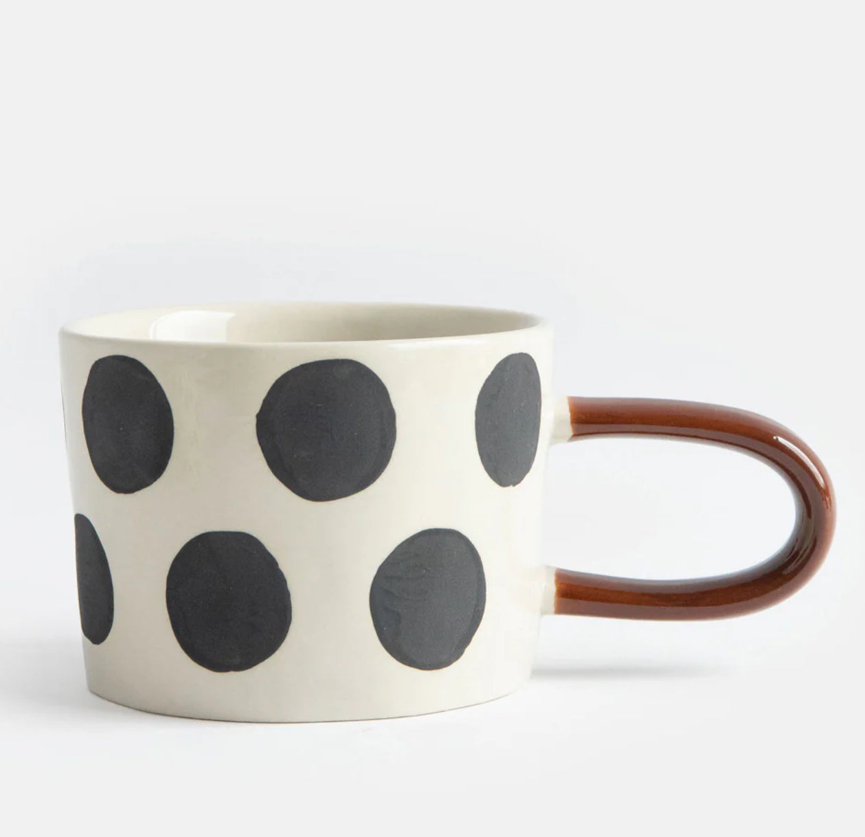 Caroline Gardner Monochrome Spots Ceramic Mug