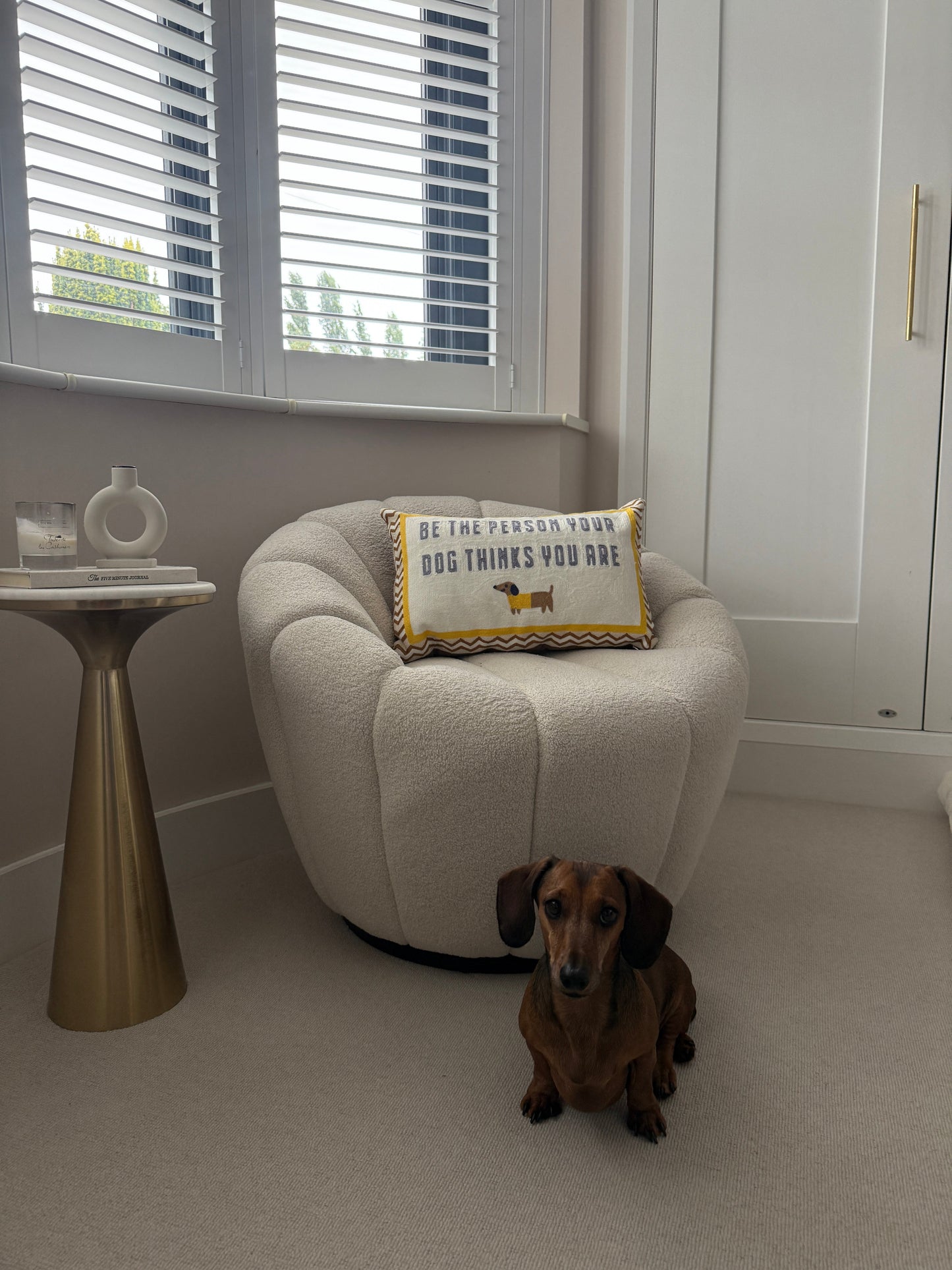 Be The Person Your Dog Thinks You Are Needlepoint Cushion