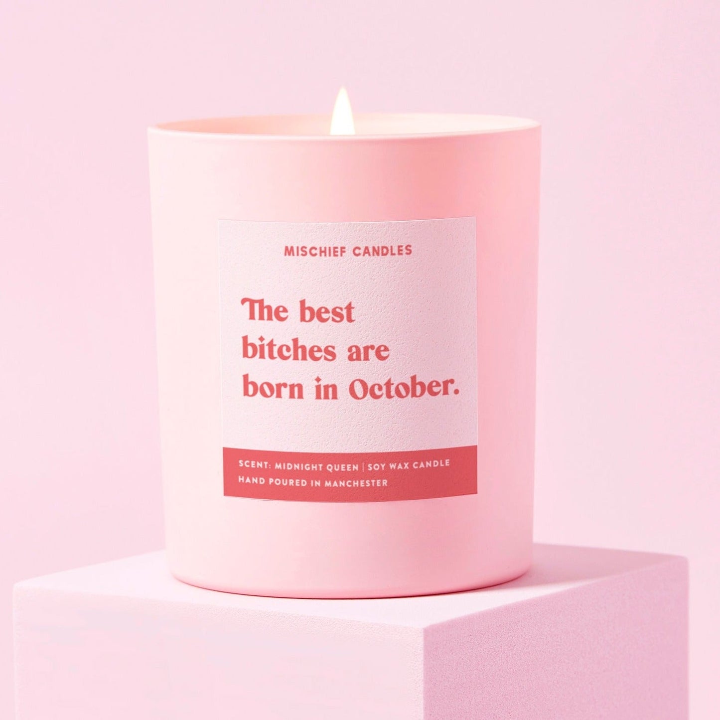 October Birthday Gift Funny Birthday Gift Candle October Birthday Bitch