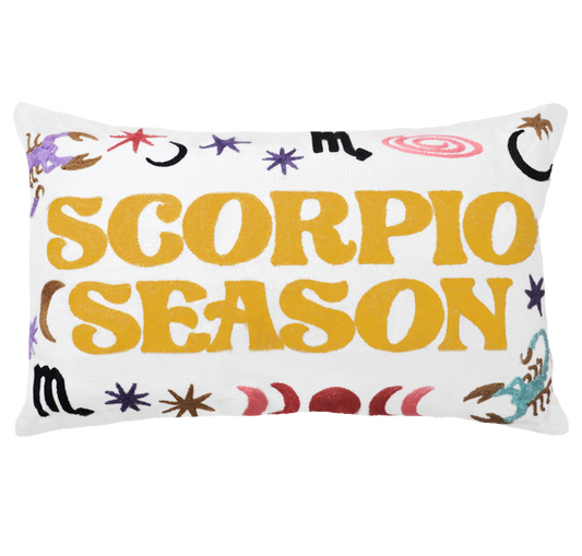 Scorpio Season Needlepoint Cushion
