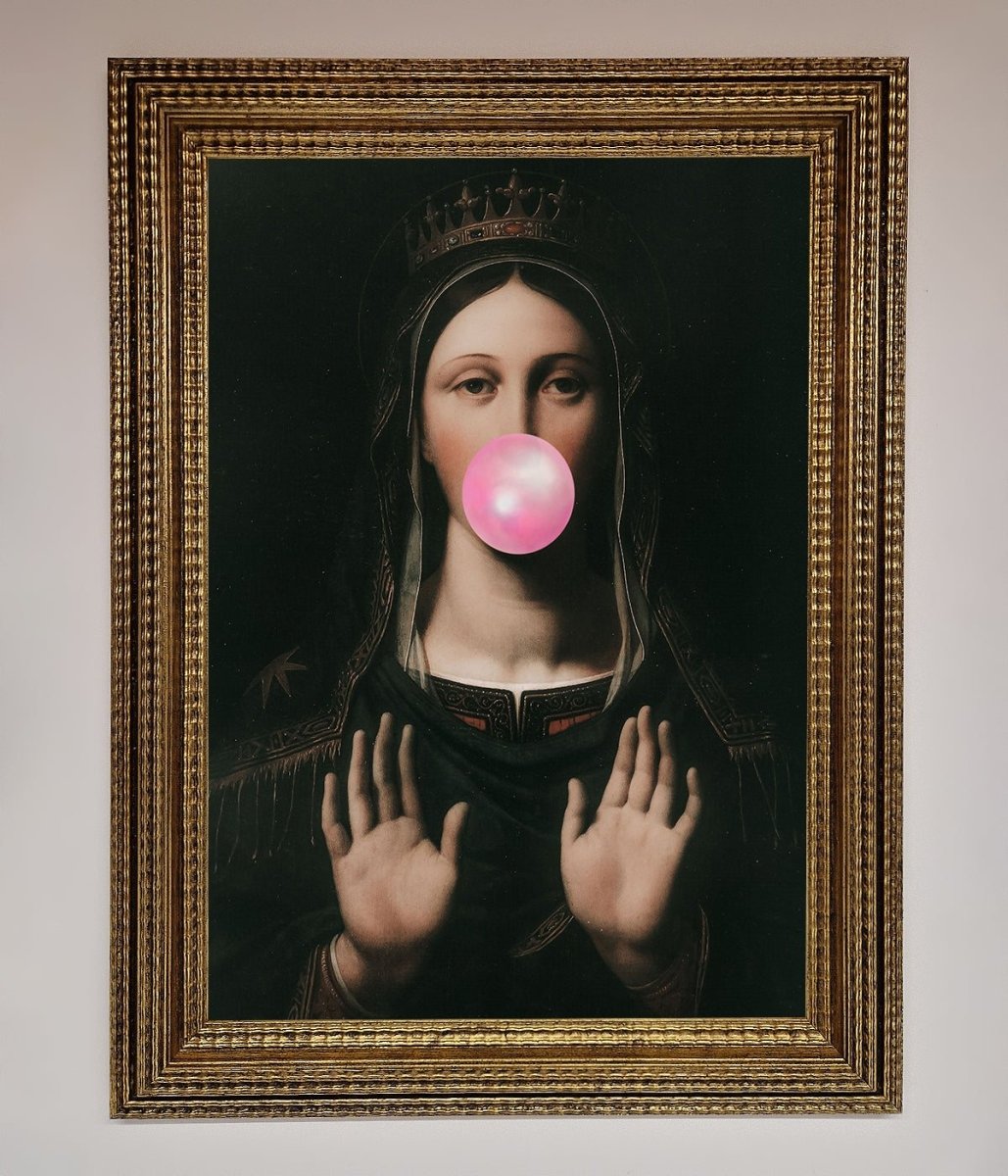 Bubble Gum Renaissance Framed Print