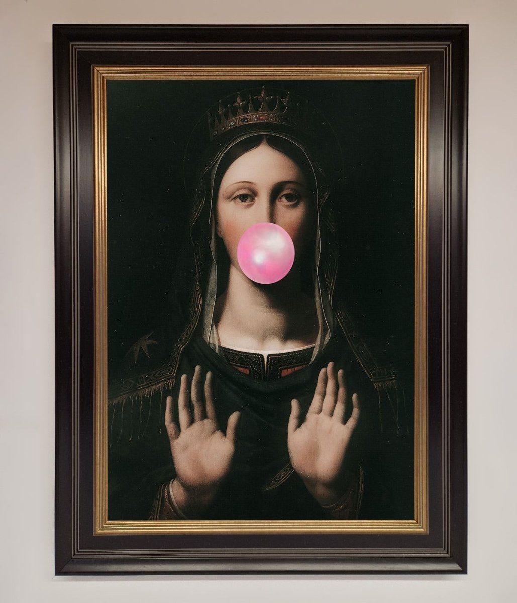 Bubble Gum Renaissance Framed Print