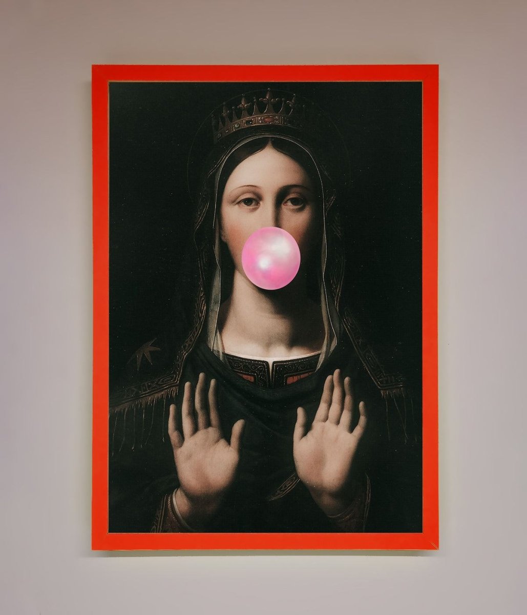 Bubble Gum Renaissance Framed Print