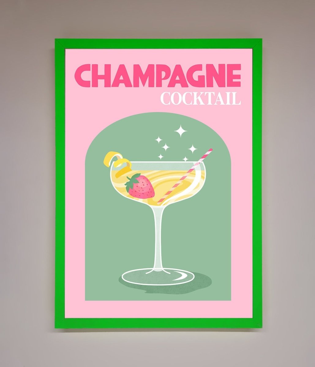 Champagne Cocktail Framed Poster