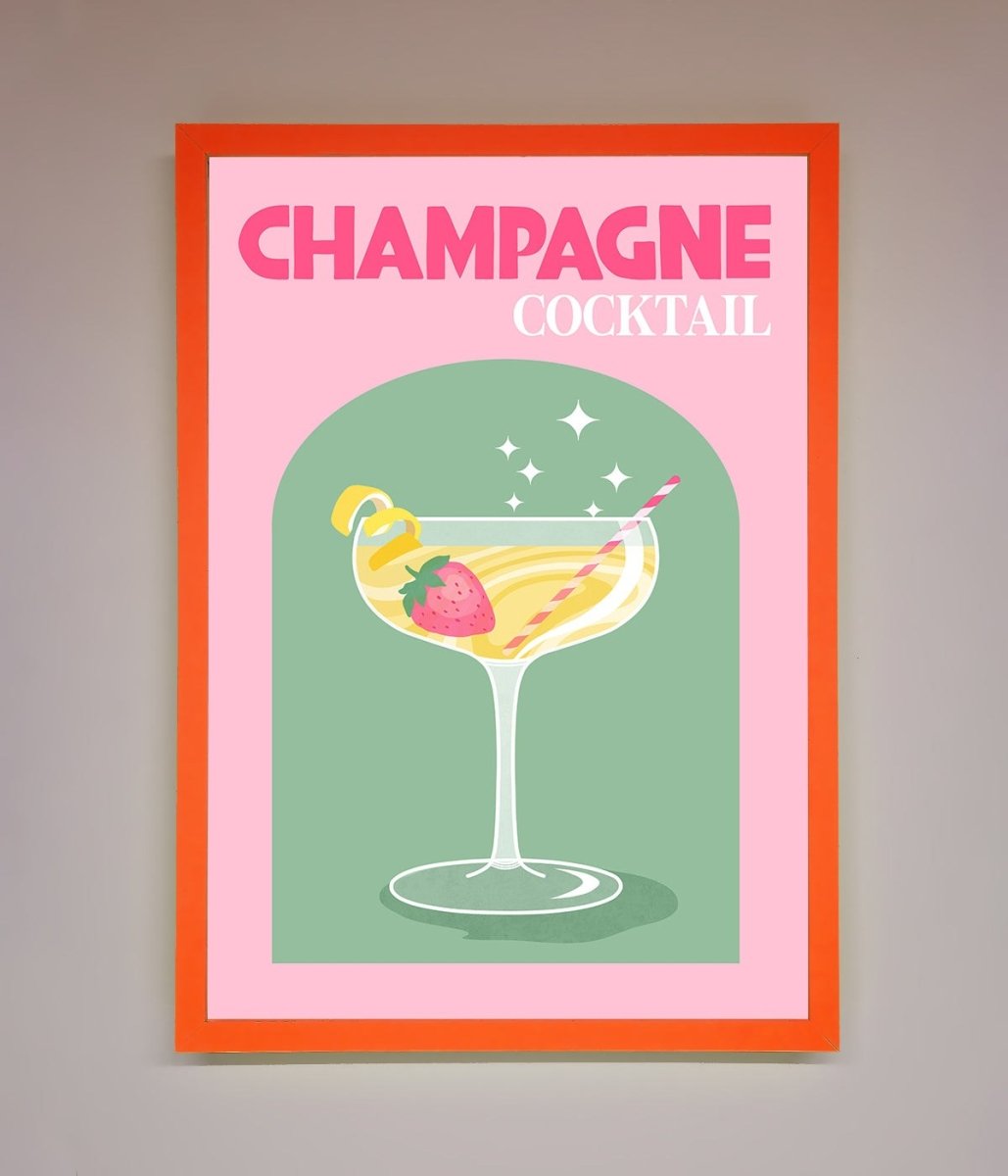 Champagne Cocktail Framed Poster