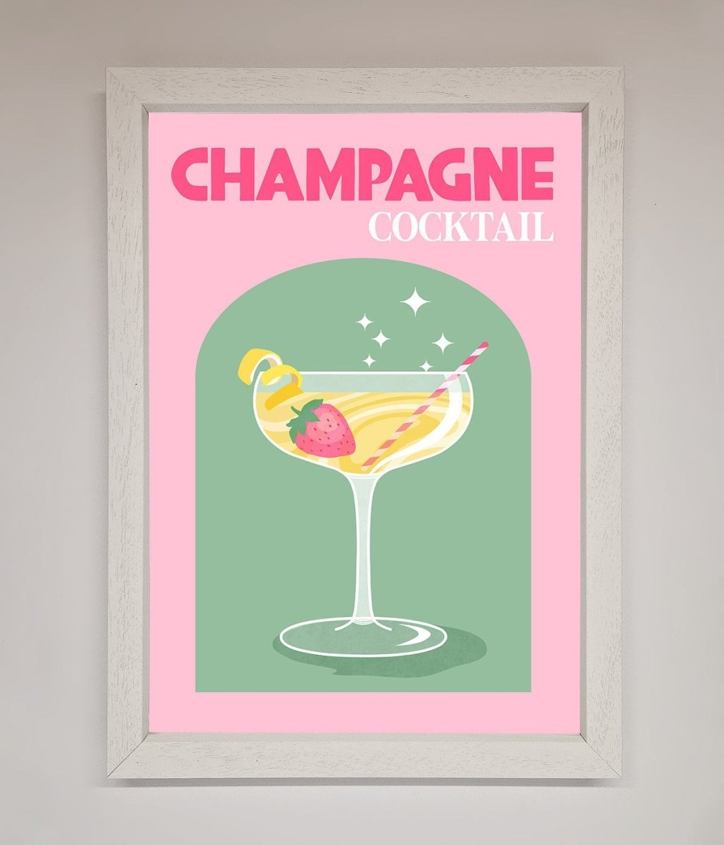 Champagne Cocktail Framed Poster