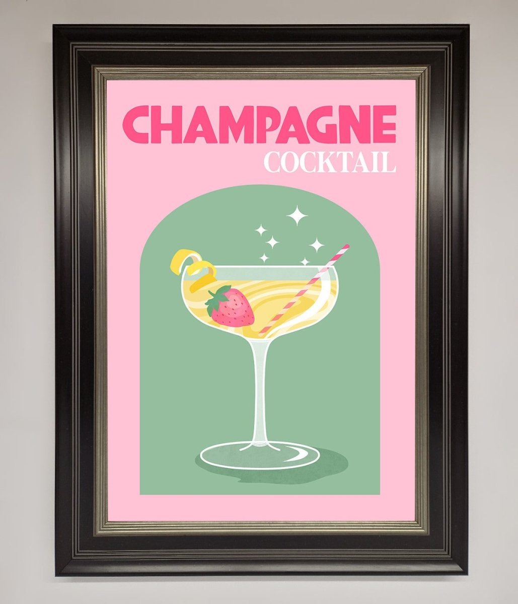 Champagne Cocktail Framed Poster