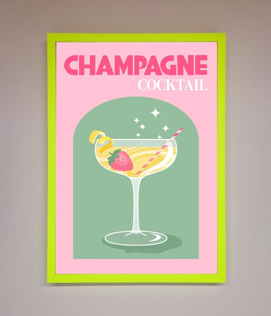 Champagne Cocktail Framed Poster