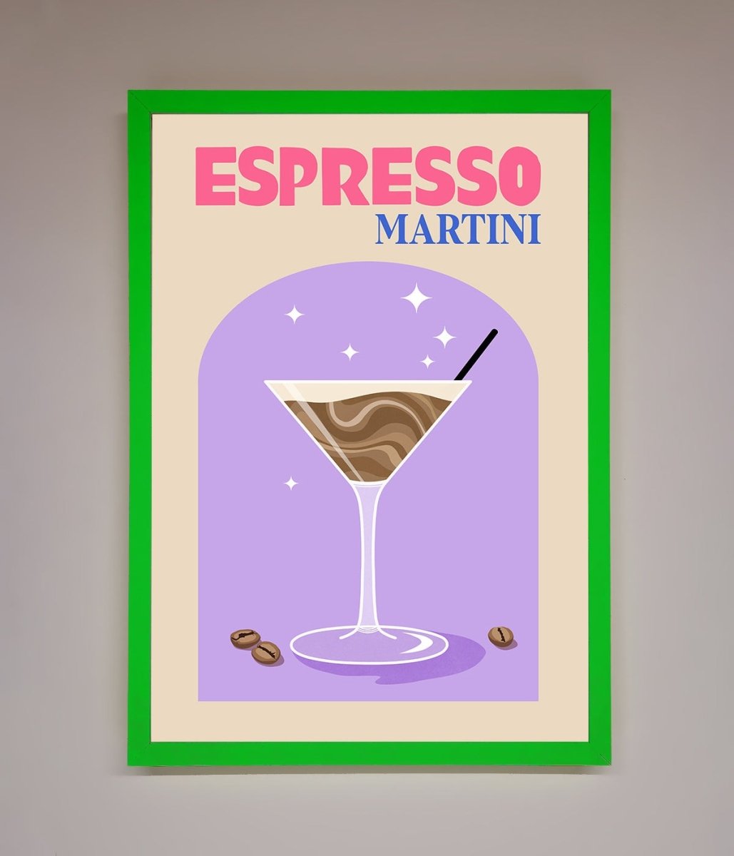 Espresso Martini Lilac Framed Print