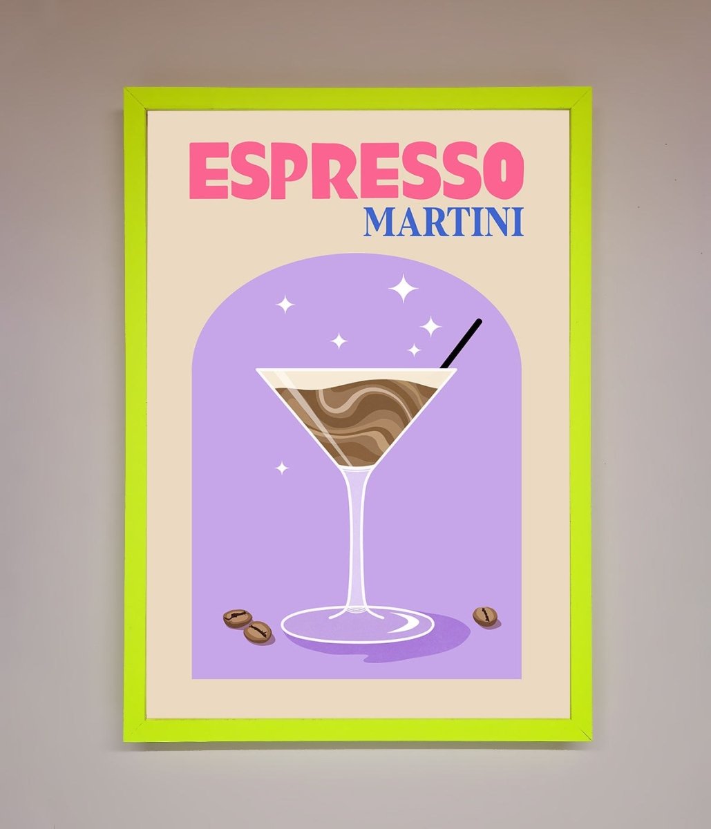 Espresso Martini Lilac Framed Print