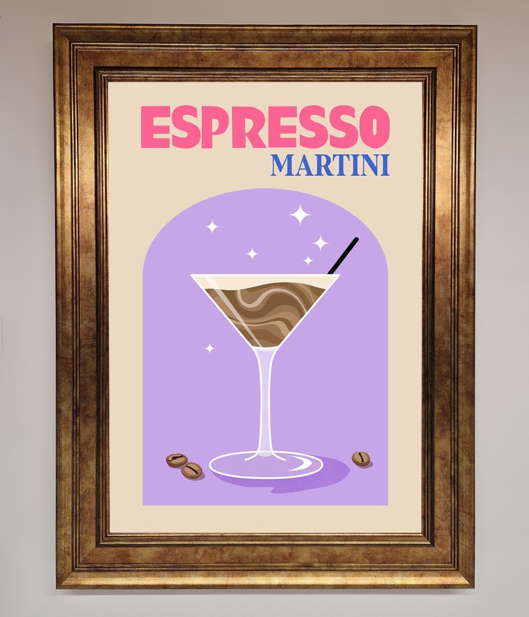 Espresso Martini Lilac Framed Print