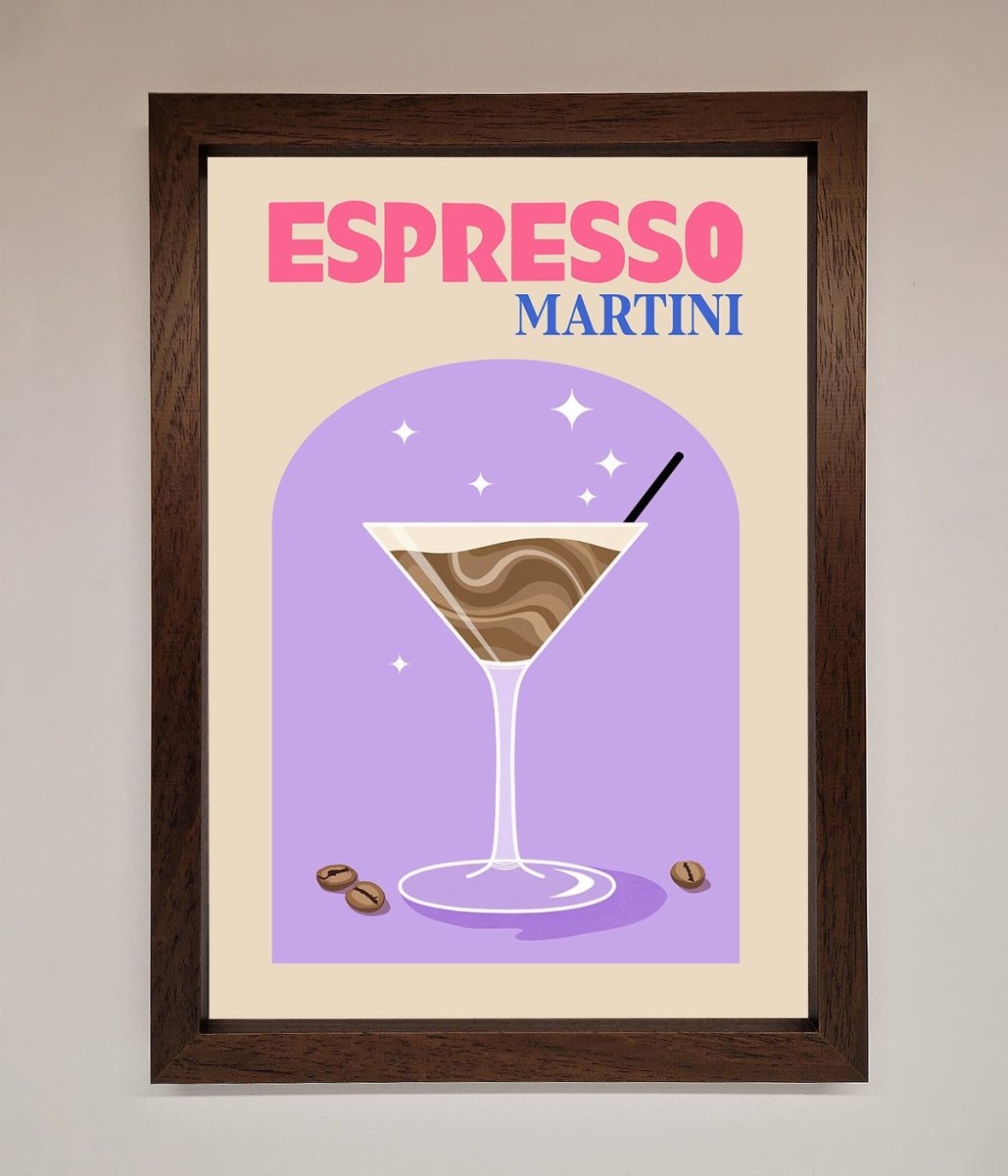 Espresso Martini Lilac Framed Print