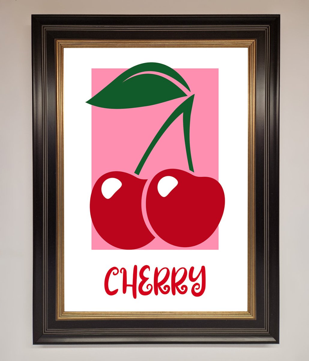 Red Cherries Modern Framed Poster