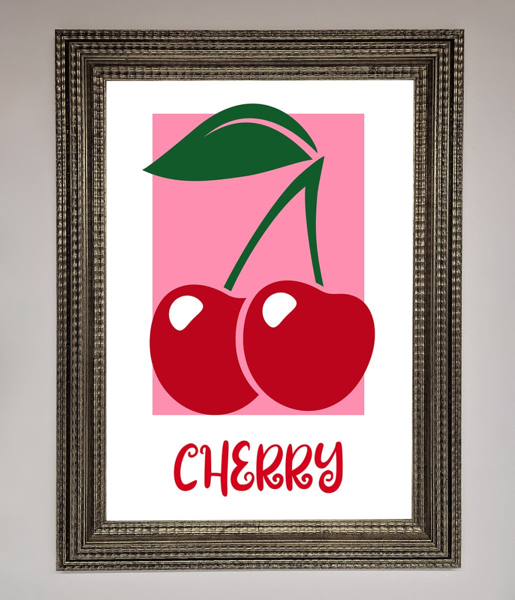 Red Cherries Modern Framed Poster