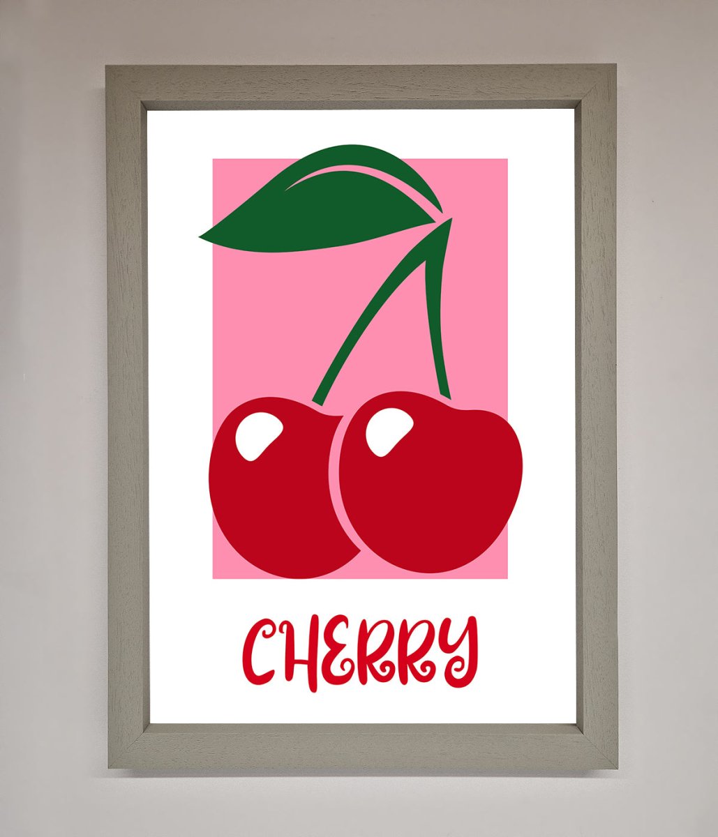 Red Cherries Modern Framed Poster