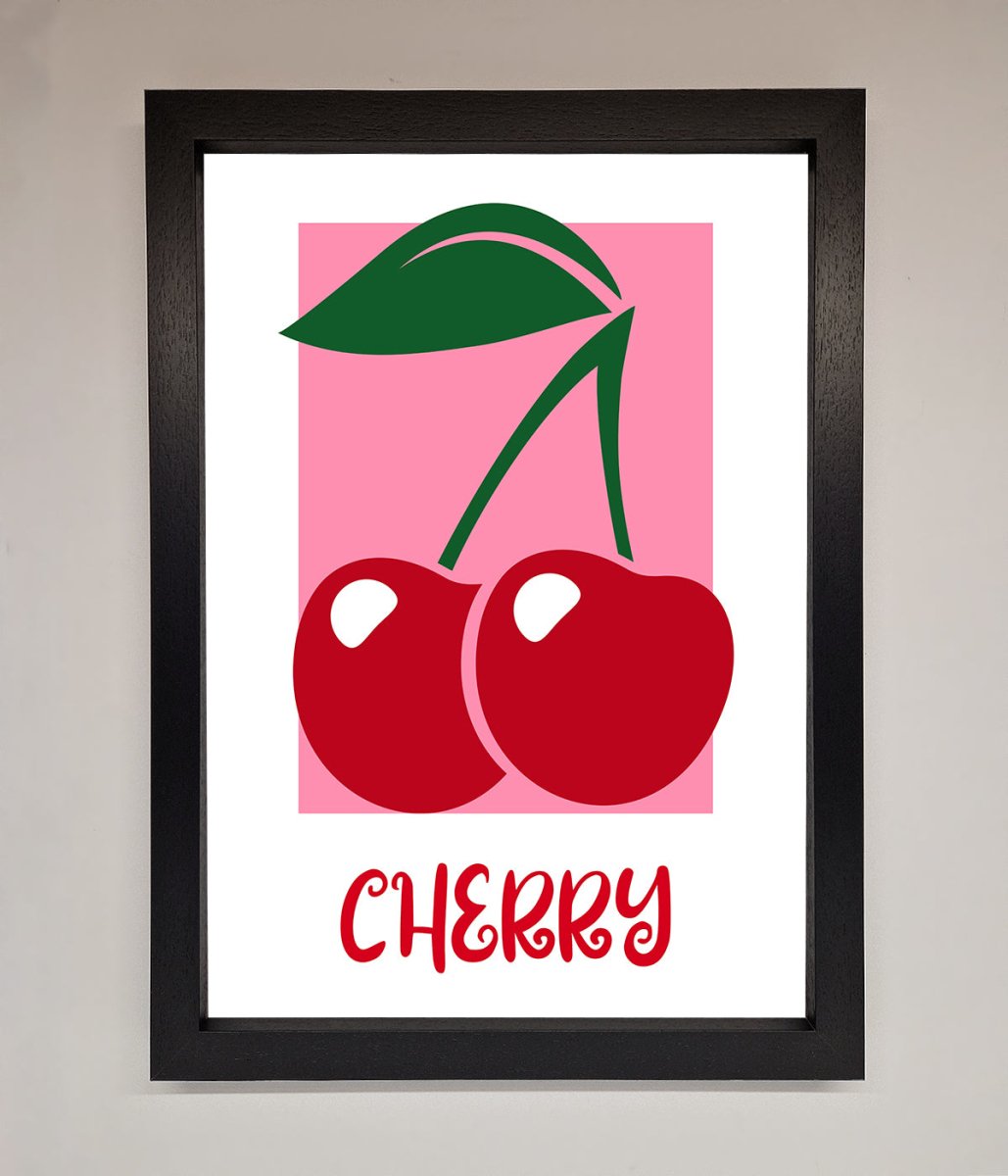 Red Cherries Modern Framed Poster
