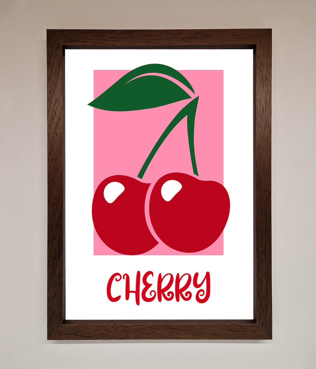 Red Cherries Modern Framed Poster
